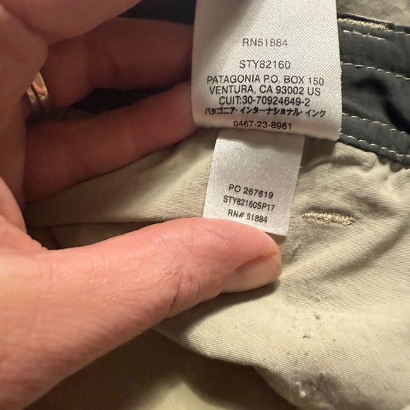 PATAGONIA Away From Home Cargo Outdoor Hiking Camping Shorts Beige Size 6. - Picture 6 of 6